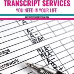 Homeschooling record keeping and transcript services