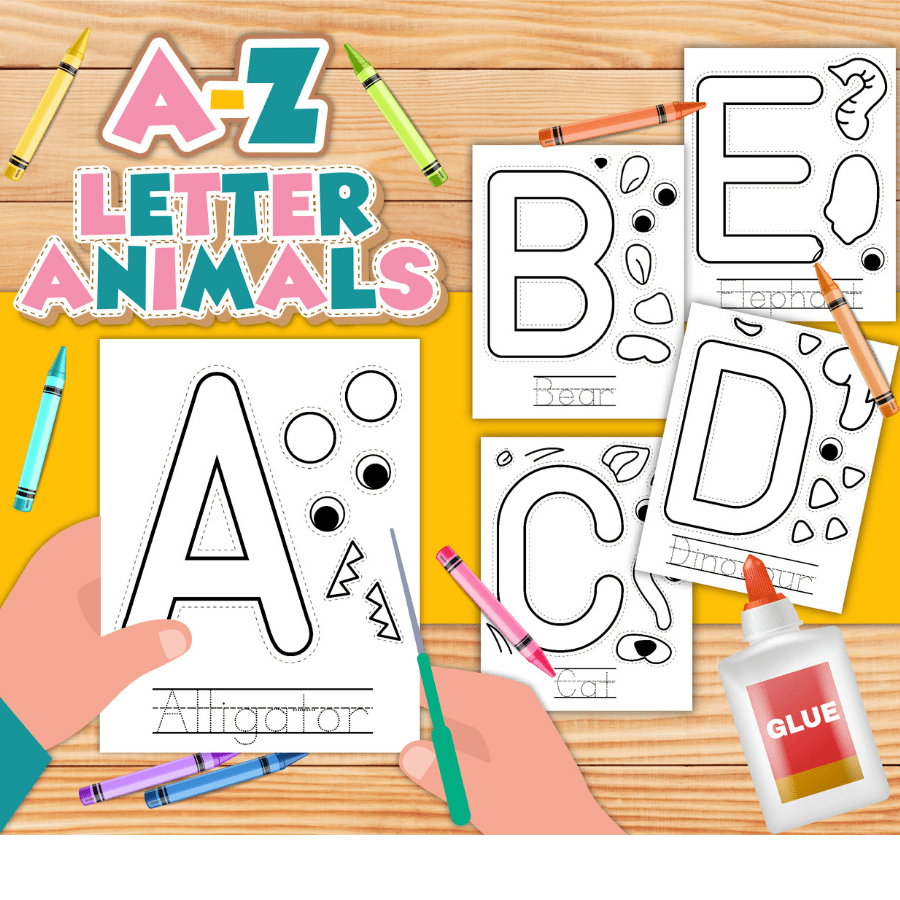 alphabet animal crafts